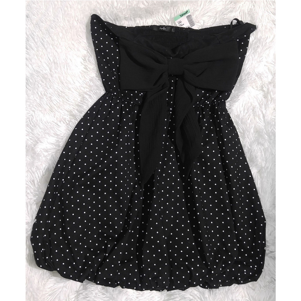 NEW Papaya Strapless Black Dress Medium - Picture 7 of 12